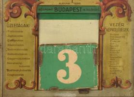 cca 1930 Gazdák biztosító szövetkezete. Nagy méretű festett fém tábla, fali naptár, jó állapotban.Ka...