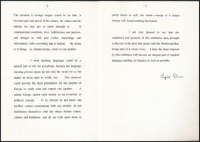 1994 Göncz Árpád (1922-2015) József Attila-díjas író, műfordító, politikus, köztársasági elnök (1990...