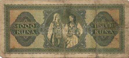 Horvátország 1943. 1000K T:III