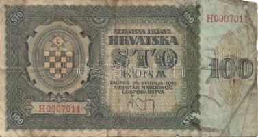 Horvátország 1941. 100K T:III-