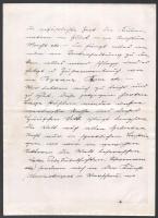 1934.X.25, Bp., Horthy Miklós kormányzó saját kézzel írt leveléről készült régebbi fénymásolat, néme...