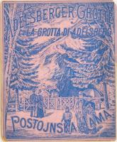 cca 1890-1900 Adelsberger Grotte / Postojnska Jama (Postojnai cseppkőbarlang), litho képes leporelló, kis sérülésekkel, kihajtva: 67x13,5 cm