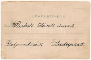 Kisbér, Kozma és Wenckheim emlék, Ménesparancsnokság kastély, Pulai ménes, vízesés. Car Otto Hayd No...