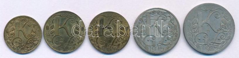 Ausztria / Marchtrenk hadifogolytábor 1915 1h + 2h + 10h + 20h + 50h szükségpénz T:AU,XF
Austria / ...