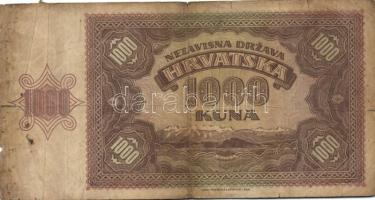 Horvátország 1941. 1000K T:III-