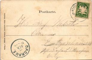 1903 Kempten-Neustadt. Wilhelm Kessner Art Nouveau, floral, litho (fl)