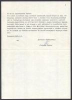 1960-1965 Ortutay Gyula (1910-1978) néprajzkutató, politikus gépelt levelei, párt felvételi kérelme ...