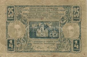 Jugoszlávia 1919. 1/2D T:III/IV + 1921. 1/4D T:III