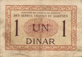 Jugoszlávia 1919. 1D T:III