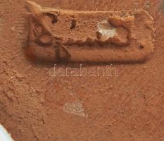 Szécsi kerámia kisfiú. Jelzett, kopással, m: 12 cm