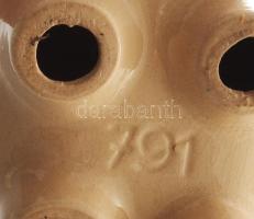 Malacpersely. Mázas kerámia, sorszámozott, hibátlan, 14x12 cm