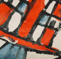 Fórizsné Sárai Erzsébet: Tányér. Mázas kerámia. Jelzett, hibátlan, d: :21 cm