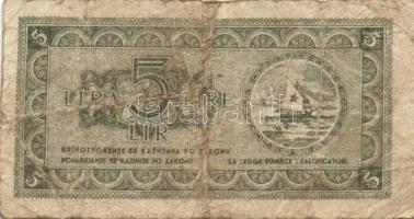 Jugoszlávia/területi kiadás/Isztria, Fiume és Szlovén Tengerparti Területek 1945. 1L, 5L T:III/IV