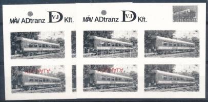 2000 Adtranz 2 db karton emlékív fordított Ajándék felírattal