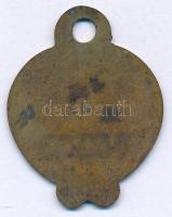 1929. "Budapest" bronz kutyabárca füllel, "13505" sorszámmal (38x30mm) T:XF pati...