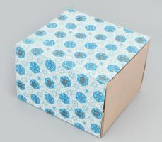 Bohemia kristály gyümölcsös tál , eredeti dobozában d: 21 cm