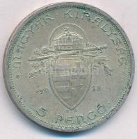 1938. 5P Ag "Szent István" T:XF patina
Adamo P8.1