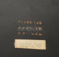 Japán lakkozott fa doboz d: 12 cm Jelzett, hibátlan