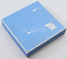 Herendi Porcelángyár litofán emléktányér, fehér mázas/biszkvit, jelzett, hibátlan, dobozában d: 15,5...