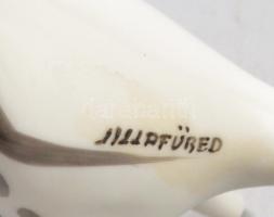 Hollóházi/Drasche? Daru pár. Lillafüred jelzéssel. Kézzel festett, jelzés nélkül, apró mázhibával 15...