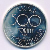 1988. 500Ft Ag "1990. Labdarúgó Világbajnokság - három játékos" kapszulában T:AU (PP) Adam...