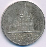 Ausztria 1957. 25Sch Ag 800 éves a Mariazelli kegytemplom T:XF patina  Austria 1957. 25 Schilling Ag 8th Centennial - Mariazell Basilica C:XF patina  Krause KM#2883