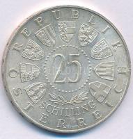 Ausztria 1958. 25Sch Ag "Carl Auer von Welsbach" T:XF patina, kis ph és karc 
Austria 195...