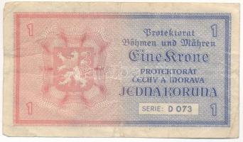 Német Harmadik Birodalom / Cseh-Morva Protektorátus 1940. 1K T:F 
German Third Reich / Protectorate...