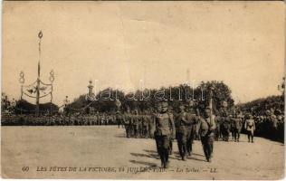 Les Fetes de la Victoire, 14 Juillet 1919. Les Serbes / WWI Victory Day celebrations July 14, 1919. Serbs