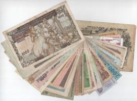 Vegyes 28db-os bankjegy tétel, mind különféle T:F,VG
Mixed 28pcs of banknotes lot, all different C:...