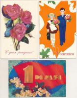 43 db MODERN orosz üdvözlőlap / 43 MODERN Russian greeting cards