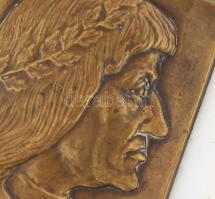 Pátzay Pál (1896-1979) ~1940. "Mathias Rex Hungariae (Mátyás király)" egyoldalas aranyozot...