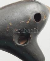 Henrich Fiehn okarina, kerámia, cca 19. sz vége, minimális kopással, jelzett, h: 18 cm
