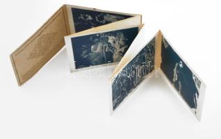 cca 1920 A budapesti Pál-völgyi-cseppköbarlangot ismertető 6 db-os képes leporellófüzet, jó állapotb...