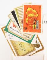 2 kis mappányi borcímke-gyűjtemény, Eger-Mátravidéki Borgazdasági Kombinát, Eger