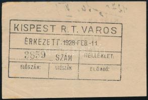 1924 Kispest, utalvány 5 dl tejre