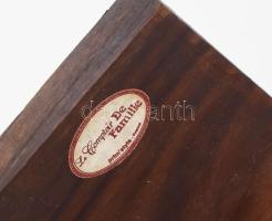 Sonkavágó, antik, francia, XIX. sz. Öntöttvas, fa, acél 30x30 cm