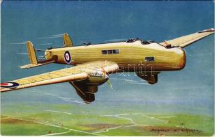 Fairey Hendon Night Bomber. British monoplane, heavy bomber of the Royal Air Force (fl)