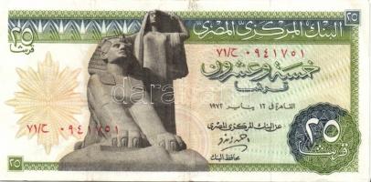 Egyiptom 1970-72. 25P (2x) klf aláírással T:II