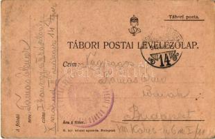 1915 Tamás Elemér I. honv. gy. e. III. zászlóalj X. század III. szakasz katonájának saját kezű rajza...