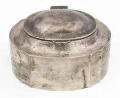 Ezüst(Ag) cukordoboz, jelzett, 13×9,5×8 cm, nettó: 262 g