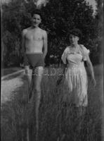 cca 1930-1940 245 db fotónegatív, tasakokban