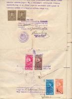 1929-1931 Erdélyi magyar személy visszahonosítási okiratai, 4 db, közte román nyelvű irat és annak m...