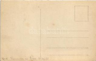 Üdvözlet a Román katonai frontról az első világháborúban! Híd Frumosu és Deia között a Moldovita fol...