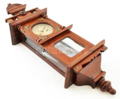 Antik falióra, kulccsal, ingával, tartalék alkatrészekkel, hiányokkal, m: 80 cm /// / KIZÁRÓLAG SZEM...