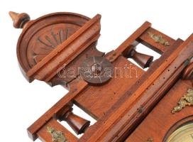 Antik falióra, kulccsal, ingával, tartalék alkatrészekkel, hiányokkal, m: 80 cm /// / KIZÁRÓLAG SZEM...