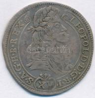 1687K-B 15kr Ag "I. Lipót" (6,62g) T:VF patina Hungary 1687K-B 15 Kreuzer Ag "Leopold...