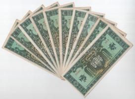 1946. 100.000MP (10x) egyik "A Miskolci Éremgyűjtők Kiállítása a Hermann Ottó Múzeumban" b...