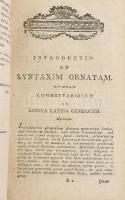 (Grigely József): Institutiones grammaticae in usum scholarum grammaticarum Regni Hungarie. Pars. IV...