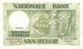 Belgium 1944.1.3. 50Fr/10B T:II+
